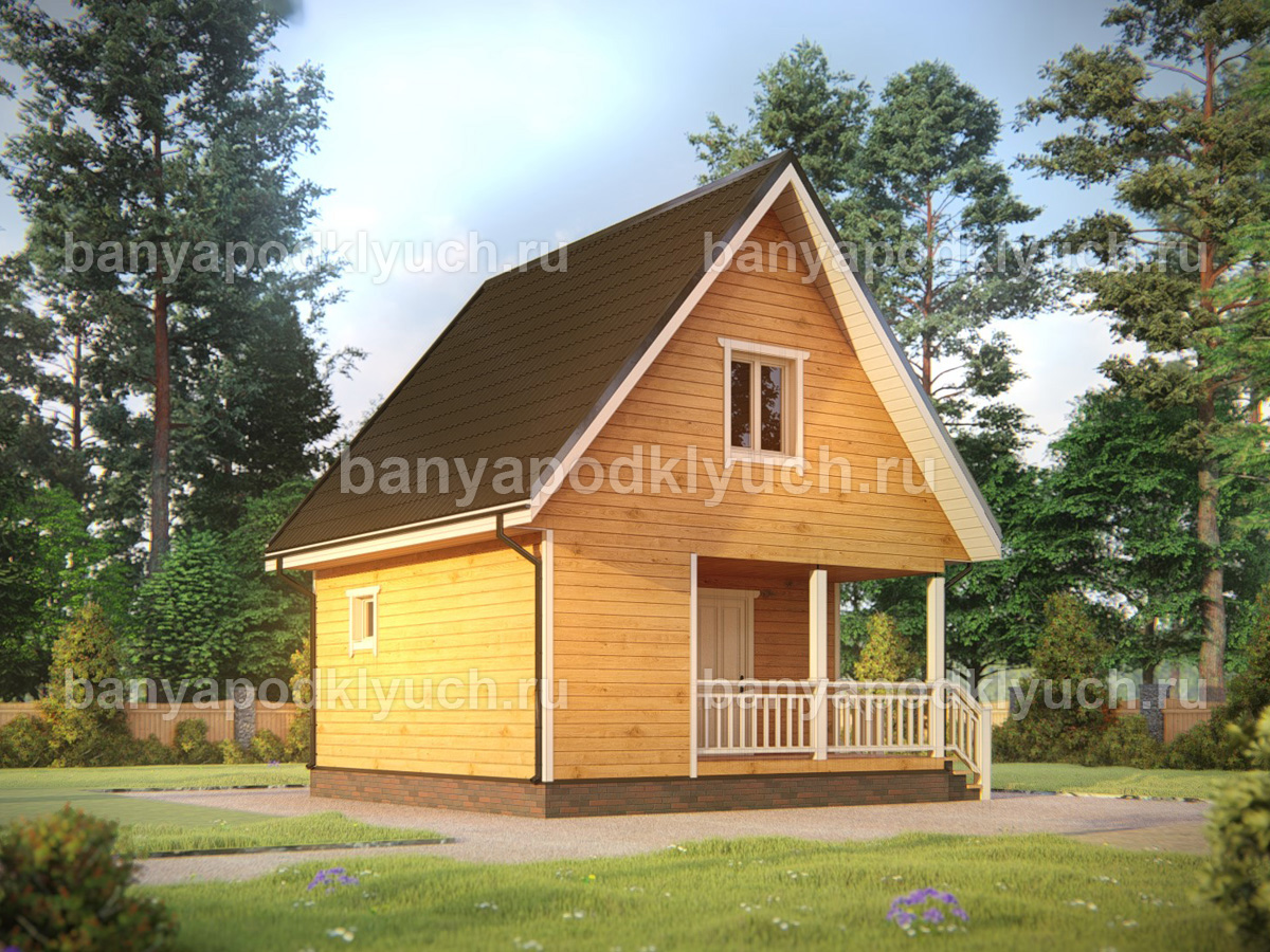 Баня из бруса 6x6 м Баня из бруса 6x6 м