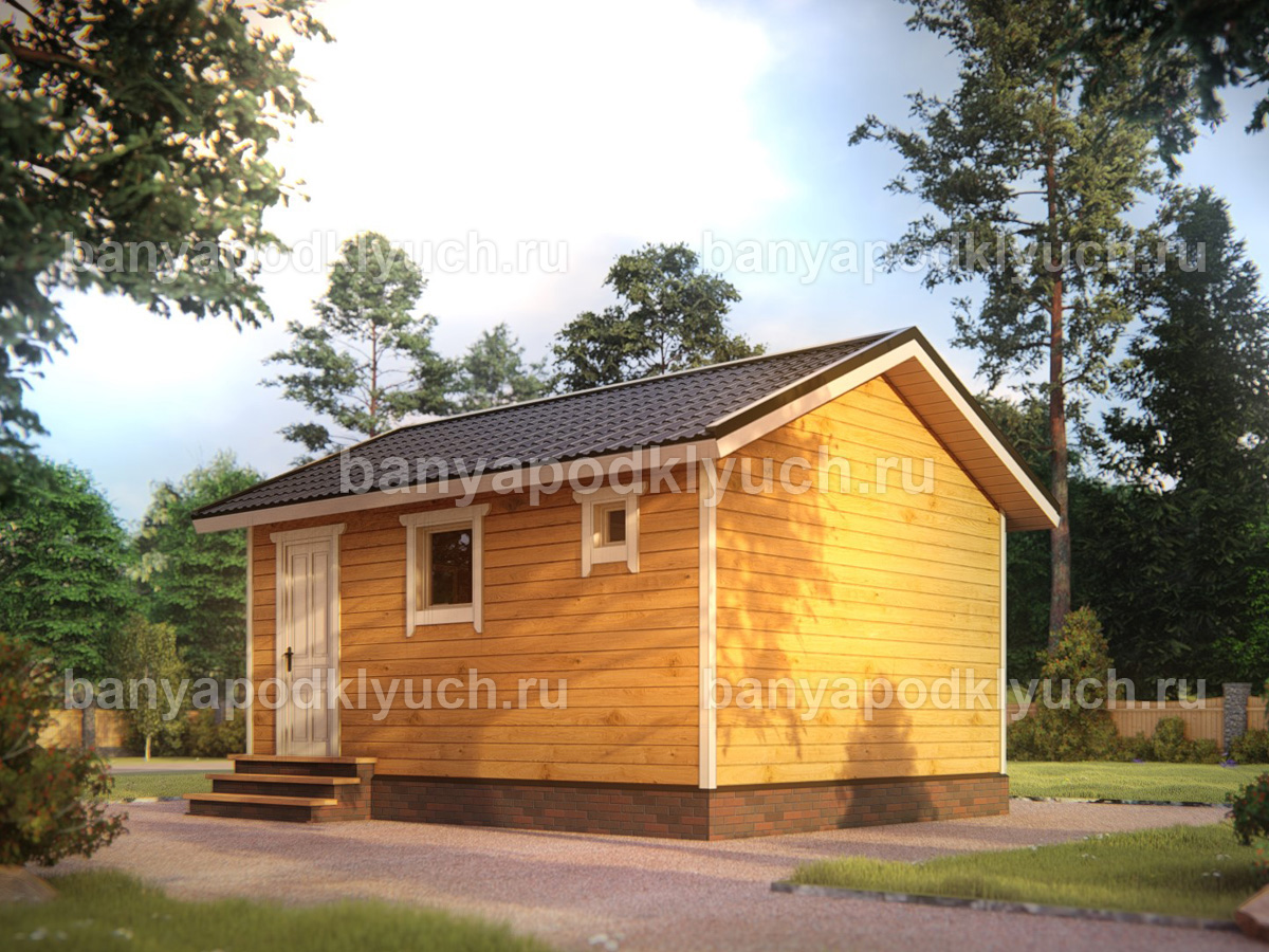 Баня из бруса 6x4,5 м Баня из бруса 6x4,5 м